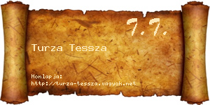 Turza Tessza névjegykártya